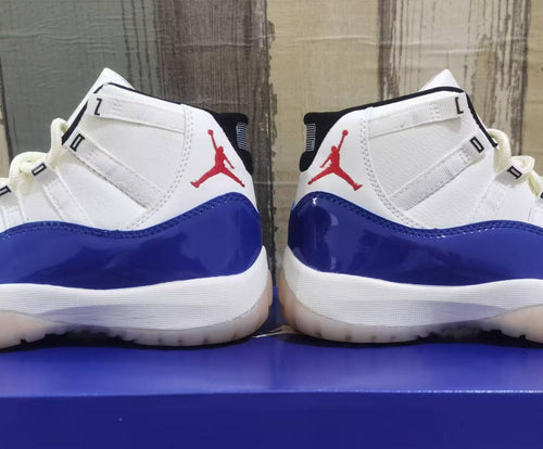 Air Jordan 11 Retro 'Rare Air' Deep Royal Blue/Fire Red/Sail